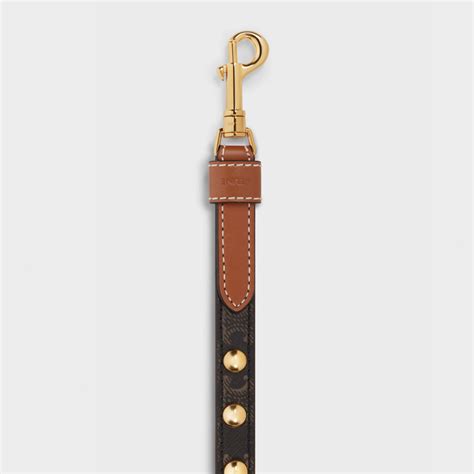 celine dog leash|Adjustable Dog Leash in Triomphe Canvas and Calfskin .